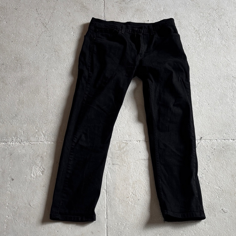 Levi's 505 Men's Black Straight Jeans